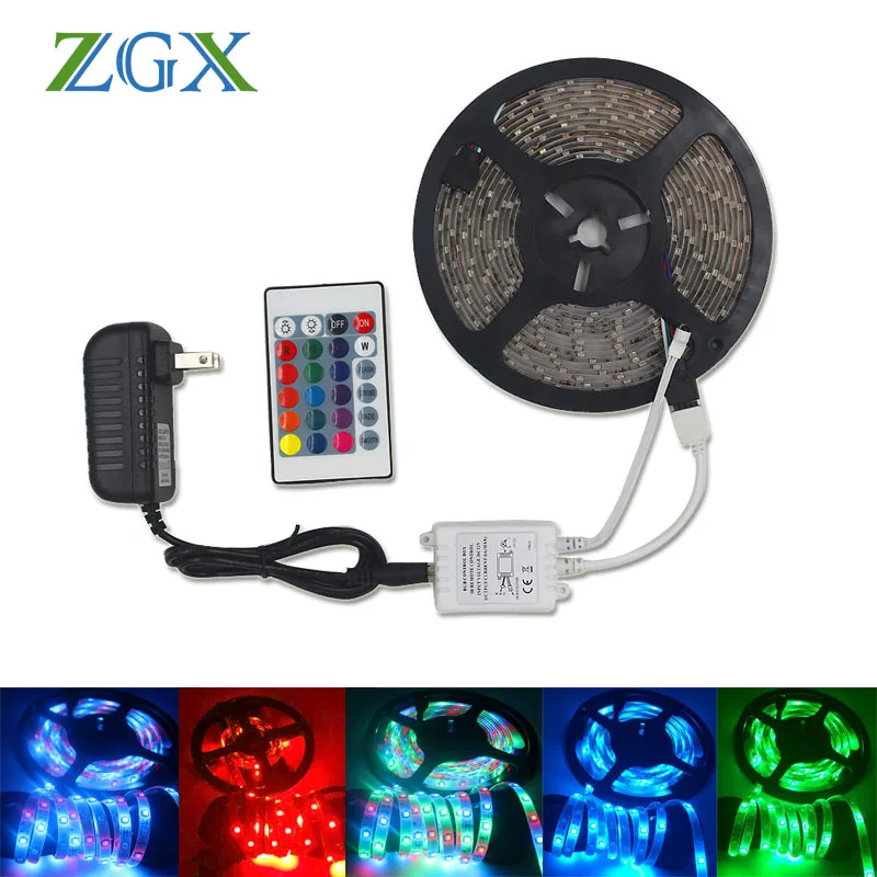 ZGX RGB светодиодный светильник 3528 2835 Светодиодный лампа лента декорация для кухни