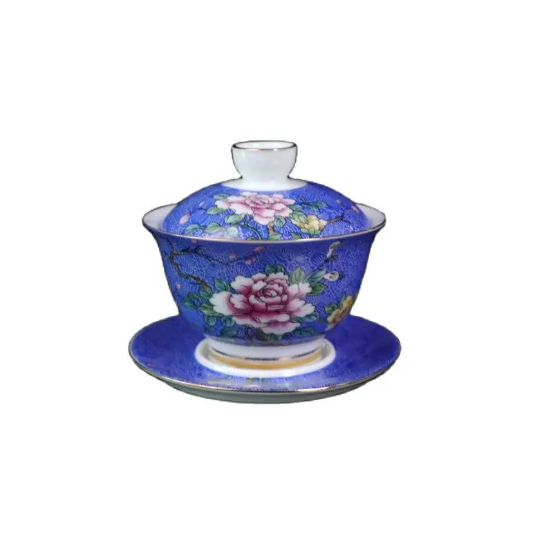 Chinese Old Porcelain Blue Ground Gilt And Pastel Floral Pattern Cover Bowl Chinese Tea Bowl
Chinese Old Porcelain Blue Ground Gilt And Pastel Floral Pattern Cover Bowl Chinese Tea Bowl