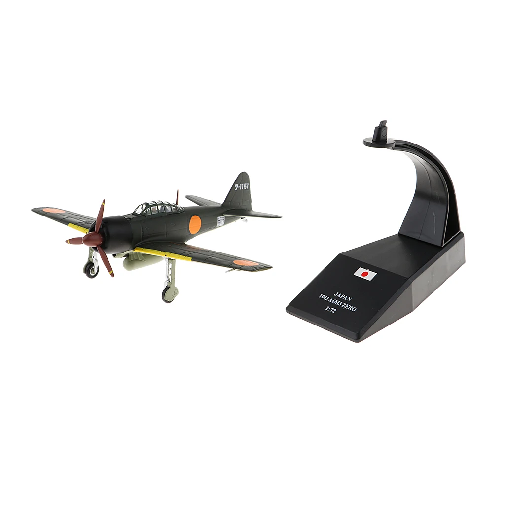 Japanese Mitsubishi A6M3 Zero - 1940 1:72 Metal Die-cast Airplane, Includes Alloy Stand Japanese Mitsubishi A6M3 Zero - 1940 1:72 Metal Die-cast Airplane, Includes Alloy Stand