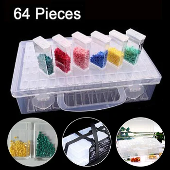 64 Grids Storage Boxes Transparent Split box Display Box Diamond Painting Cross Stitch Resin Rhinestone Beads Container
64 Grids Storage Boxes Transparent Split box Display Box Diamond Painting Cross Stitch Resin Rhinestone Beads Container