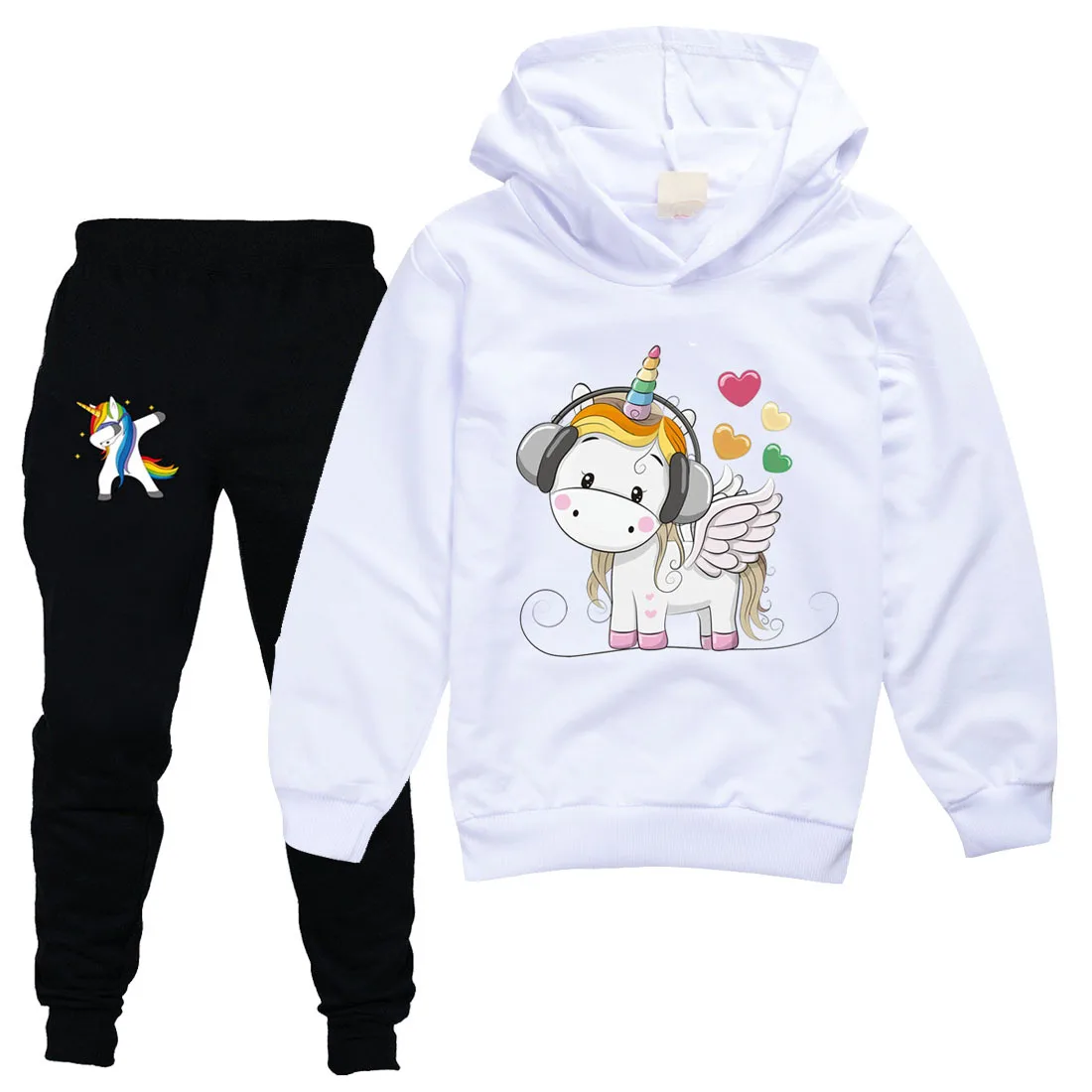 Unicorn children sweater + casual pants suit Unicorn children sweater + casual pants suit