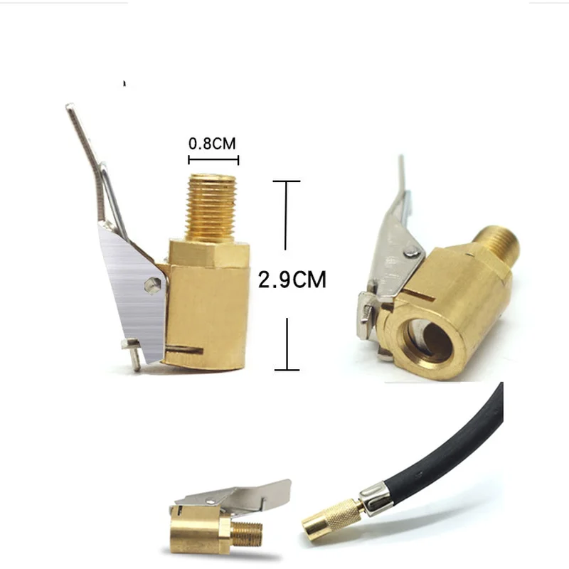 Quick Car Tire Inflator Chuck air pump Clip nozzle Metal hose adapter American thread inflatable joint Deflation valve connector
Quick Car Tire Inflator Chuck air pump Clip nozzle Metal hose adapter American thread inflatable joint Deflation valve connector