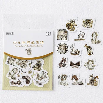 45pcs /Pack The Wait of Middle Earth Diary DIY Decorative Stickers Notebook Decoration
45pcs /Pack The Wait of Middle Earth Diary DIY Decorative Stickers Notebook Decoration