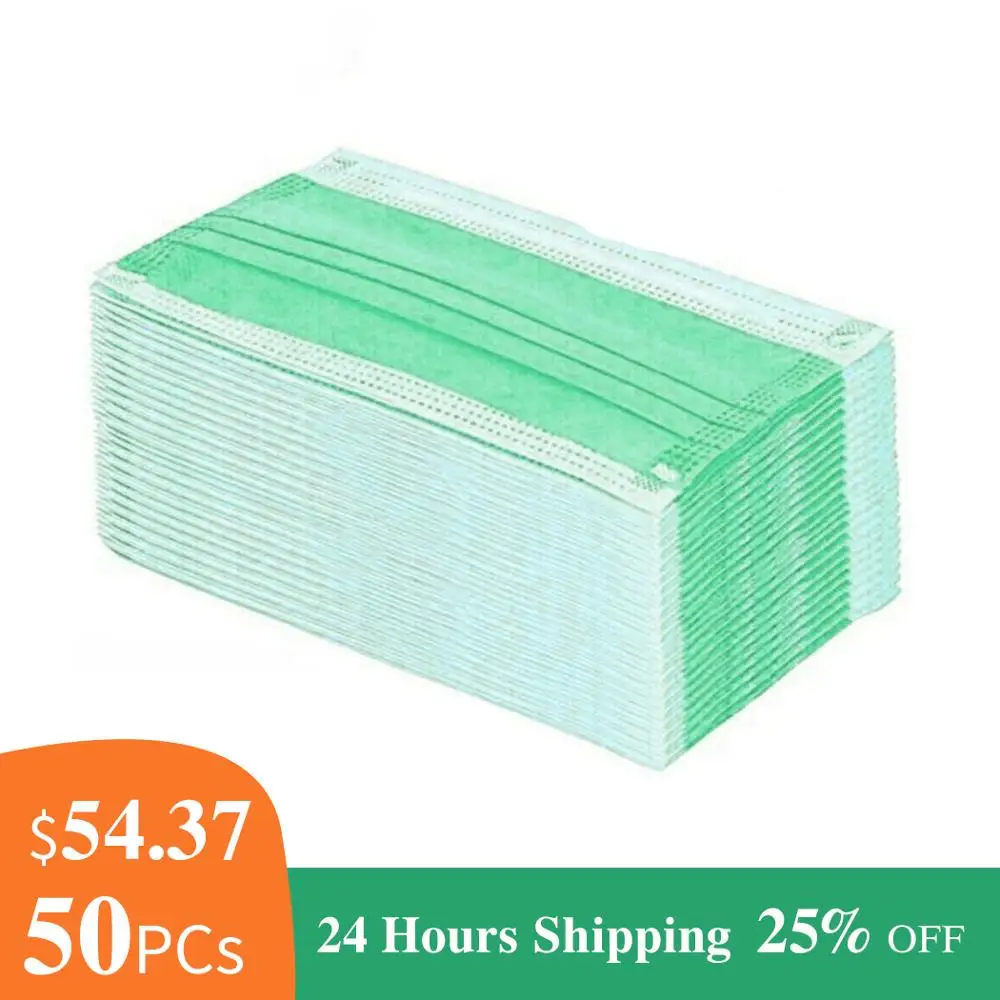 50Pcs 3-layer Surgical Mask Mouth Filter Anti Virus Disposable Mask Medical Salon Earloop Face Mouth Masks Medical Masks
50Pcs 3-layer Surgical Mask Mouth Filter Anti Virus Disposable Mask Medical Salon Earloop Face Mouth Masks Medical Masks