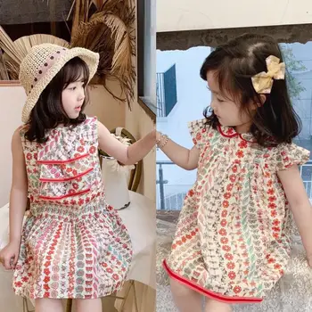 2020 summer fashion dress baby girls clothes Sweet rural style floral pattern fresh flower dress kids dress for girls
2020 summer fashion dress baby girls clothes Sweet rural style floral pattern fresh flower dress kids dress for girls