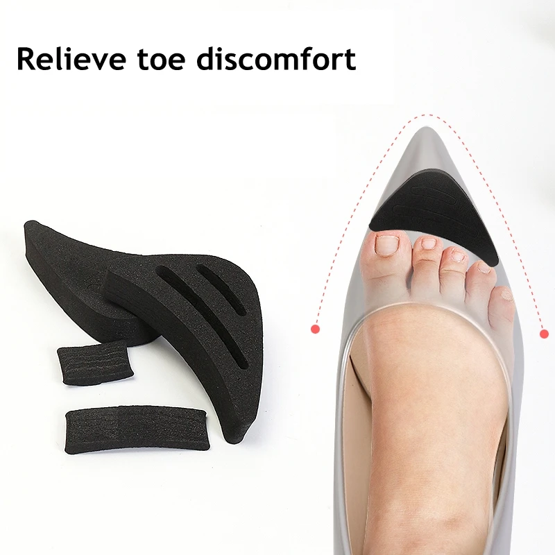 Women High Heel Toe Plug Insert Shoe Big Shoes Toe Front Filler Cushion Pain Relief Protector Adjustment Shoe Accessories 1Pair 
Women High Heel Toe Plug Insert Shoe Big Shoes Toe Front Filler Cushion Pain Relief Protector Adjustment Shoe Accessories 1Pair