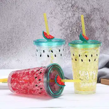 Creative summer ice cool ice Cup cooling broken ice Cup student double-layer straw with lid portable water Cup straight Hot Sale
Creative summer ice cool ice Cup cooling broken ice Cup student double-layer straw with lid portable water Cup straight Hot Sale