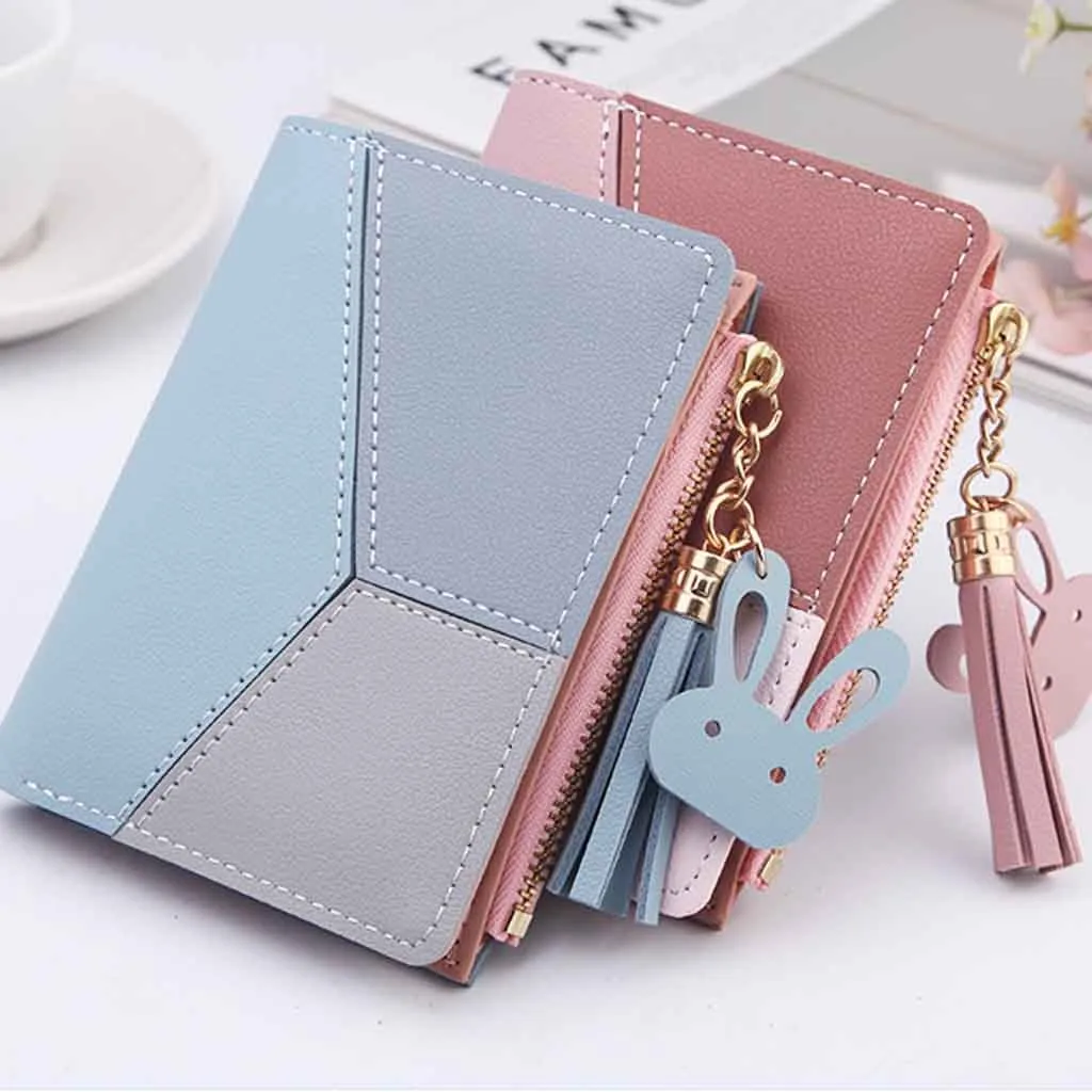 New Ladies Wallet Short Coin Purse Fashion Trend Buckle Zip Bag Tassel Wallet New Ladies Wallet Short Contrast Stitching #20 
New Ladies Wallet Short Coin Purse Fashion Trend Buckle Zip Bag Tassel Wallet New Ladies Wallet Short Contrast Stitching #20
