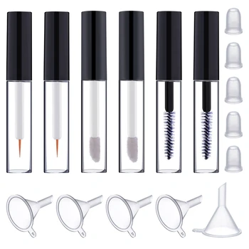 Empty Mascara Tube Eyeliner Bottle Lip Gloss Tubes Vials Containers With Wands Brushes And Rubber Inserts Funnels For Castor Oil
Empty Mascara Tube Eyeliner Bottle Lip Gloss Tubes Vials Containers With Wands Brushes And Rubber Inserts Funnels For Castor Oil
