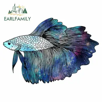 EARLFAMILY 13cm x 8.3cm for Blue Galaxy Betta Fish VAN Anime Surfboard Car Stickers Windows Decal Personality Bumper Decoration 
EARLFAMILY 13cm x 8.3cm for Blue Galaxy Betta Fish VAN Anime Surfboard Car Stickers Windows Decal Personality Bumper Decoration