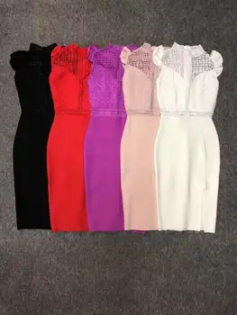 5 Colors New Arrival Ladies HL Bandage Dress Ruffles Sexy Bodycon Knee Length Dress Elegant Evening Party Dress Vestidos
5 Colors New Arrival Ladies HL Bandage Dress Ruffles Sexy Bodycon Knee Length Dress Elegant Evening Party Dress Vestidos