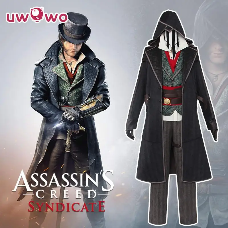 

UWOWO Flash Jacob Frye Cosplay Assassin's Creed Syndicate Anime Cosplay Costume For Men Assassin Uniform Costume