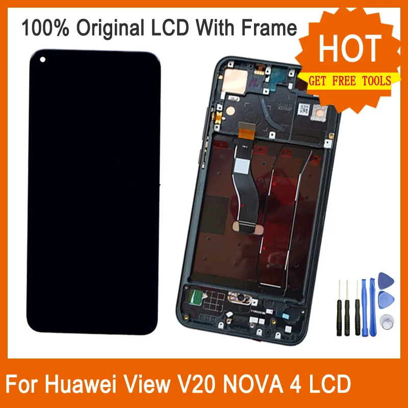 For Huawei Honor View V20 LCD Display Original Screen With Frame 6.4" Nova 4 Touch Screen Digigitizer For huawei V20 LCD Screen
For Huawei Honor View V20 LCD Display Original Screen With Frame 6.4" Nova 4 Touch Screen Digigitizer For huawei V20 LCD Screen
