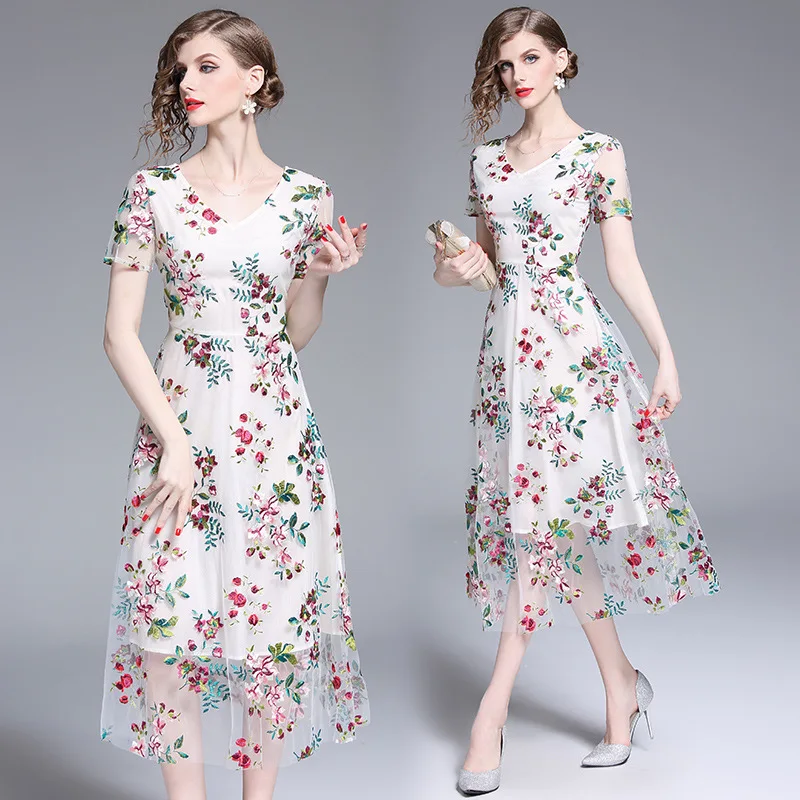 Photo Shoot 2019 New Style WOMEN'S Dress Machine Embroidery Debutante V-neck Embroidered Fairy Gauze Long Skirts
Photo Shoot 2019 New Style WOMEN'S Dress Machine Embroidery Debutante V-neck Embroidered Fairy Gauze Long Skirts