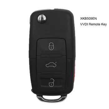 XHORSE 5PCS Wired Universal Remote Key B5 Style Flip 3+1 Buttons for VVDI Key Tool English Version XKB509EN
XHORSE 5PCS Wired Universal Remote Key B5 Style Flip 3+1 Buttons for VVDI Key Tool English Version XKB509EN