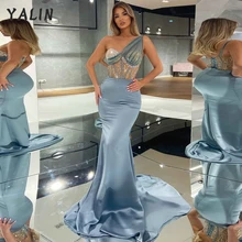 YALIN Baby Blue Mermaid Evening Dresses Luxury Beaded Sweetheart Party Dress Satin Long One Shoulder Birthday Robe De Soiree
YALIN Baby Blue Mermaid Evening Dresses Luxury Beaded Sweetheart Party Dress Satin Long One Shoulder Birthday Robe De Soiree