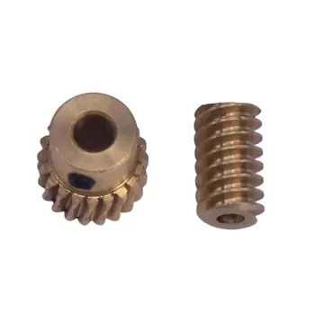 0.5 Modulus Small Reduction Ratio of 1:10 Motor Output Copper Worm Wheel Gear
0.5 Modulus Small Reduction Ratio of 1:10 Motor Output Copper Worm Wheel Gear