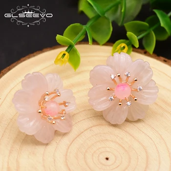 GLSEEVO Original Design Natural Crystal Flower Stud Earring For Women Girl Lovers' Birthday Party Fashion Jewelry Aretes GE0741
GLSEEVO Original Design Natural Crystal Flower Stud Earring For Women Girl Lovers' Birthday Party Fashion Jewelry Aretes GE0741