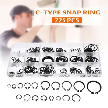 225PCS Circlip Set E-type Cir clip Lock Snap Retaining Ring External/Internal Retaining Assortment Set holes Shaft Collar Washer
225PCS Circlip Set E-type Cir clip Lock Snap Retaining Ring External/Internal Retaining Assortment Set holes Shaft Collar Washer