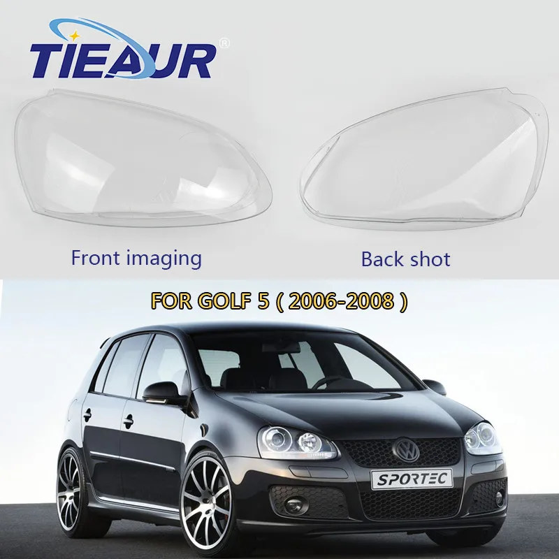 Защитная крышка для передней фары Volkswagen Golf 5 прозрачная объектива 07-11 4Drs