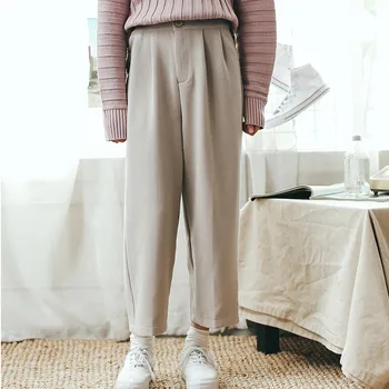 2020 Spring Summer New Ankle-Length Pants For Women Loose Korean Pockets High Waist Casual Bottoms Female Slim Trousers Y607
2020 Spring Summer New Ankle-Length Pants For Women Loose Korean Pockets High Waist Casual Bottoms Female Slim Trousers Y607
