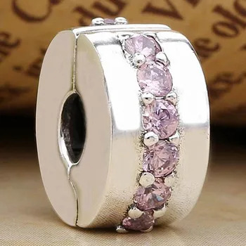 Original Pink Shining Path With Crystal Clip Lock Stopper Bead Fit 925 Sterling Silver Charm Bracelet Bangle Diy Jewelry
Original Pink Shining Path With Crystal Clip Lock Stopper Bead Fit 925 Sterling Silver Charm Bracelet Bangle Diy Jewelry