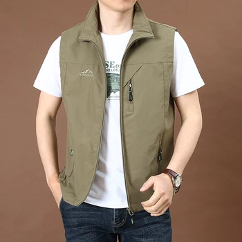 Spring autumn outdoor quick-drying waistcoat photography work vest men's fishing climbing multi-pocket vests
Spring autumn outdoor quick-drying waistcoat photography work vest men's fishing climbing multi-pocket vests