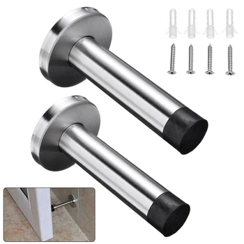 2Pcs Modern Stainless Steel Door Stopper Projecting Wall Mounted Door Protector Guard Rubber Buffer Anticrash Door Hardware Tool
2Pcs Modern Stainless Steel Door Stopper Projecting Wall Mounted Door Protector Guard Rubber Buffer Anticrash Door Hardware Tool