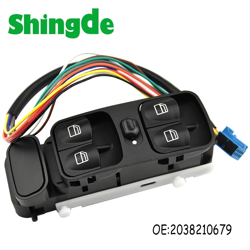 A2038210679 Power Window Control Switch For Mercedes-Benz C-CLASS W203 C180 C200 C220 A2098203410 2038210679
A2038210679 Power Window Control Switch For Mercedes-Benz C-CLASS W203 C180 C200 C220 A2098203410 2038210679