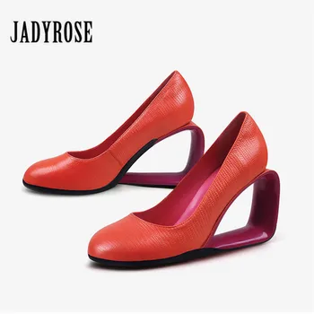 Jady Rose Fashion Red Genuine Leather High Heel Shoes Women Gladiator Wedding Wedge Shoes Women Shallow Slip On 8Cm Casual Pumps
Jady Rose Fashion Red Genuine Leather High Heel Shoes Women Gladiator Wedding Wedge Shoes Women Shallow Slip On 8Cm Casual Pumps