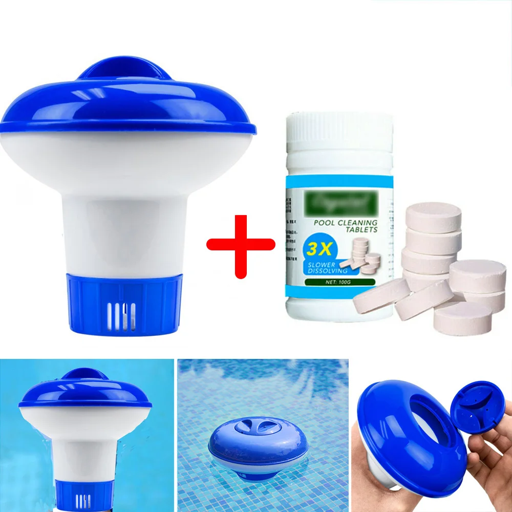 100 Pcs Swimming Pool Chlorine Tablets Swimming Pool Clean Floating Pool Dispenser Disinfection Pills Instant Effervescent Pipes
100 Pcs Swimming Pool Chlorine Tablets Swimming Pool Clean Floating Pool Dispenser Disinfection Pills Instant Effervescent Pipes