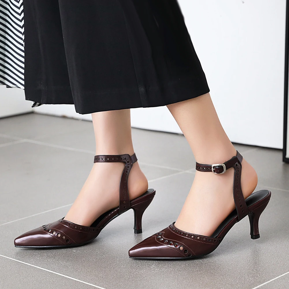 Karinluna Wholesale Sexy Thin High Heels Plus Size 48 Shoes Women Summer Brogue ankle-strap Sandals Woman 
Karinluna Wholesale Sexy Thin High Heels Plus Size 48 Shoes Women Summer Brogue ankle-strap Sandals Woman