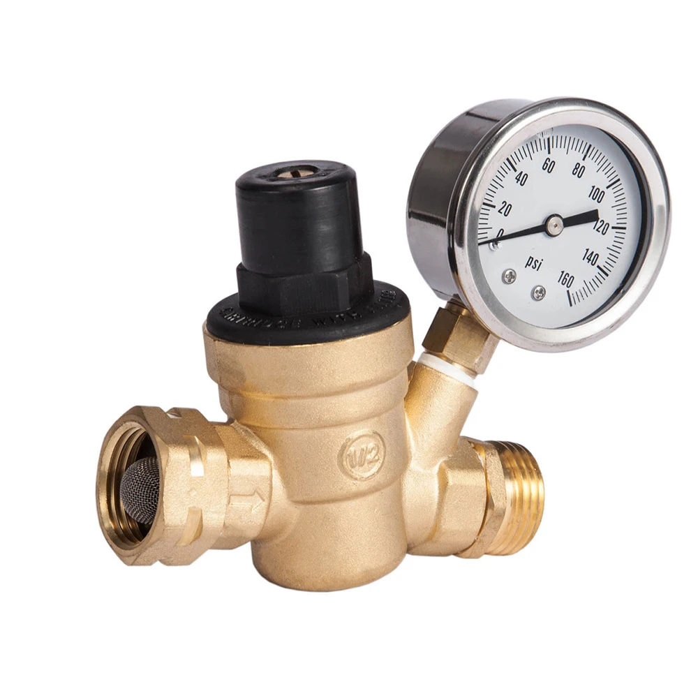 Water Pressure Reducing Valve With Pressure Guage Adjustable For Hydraulic Instability Water Purifier Gas Heater and Faucet
Water Pressure Reducing Valve With Pressure Guage Adjustable For Hydraulic Instability Water Purifier Gas Heater and Faucet