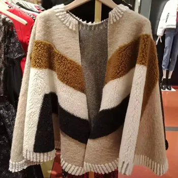 Winter Women Jacket Colorblock Plush Shawl Cape Cropped Jacket Coats /Jackets Women
Winter Women Jacket Colorblock Plush Shawl Cape Cropped Jacket Coats /Jackets Women
