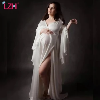 LZH 2020 New Pregnant Woman Photography Shoot Loose Clothing Solid Color Sexy V-neck Split Gown Shooting Photo Pregnant Dresses
LZH 2020 New Pregnant Woman Photography Shoot Loose Clothing Solid Color Sexy V-neck Split Gown Shooting Photo Pregnant Dresses
