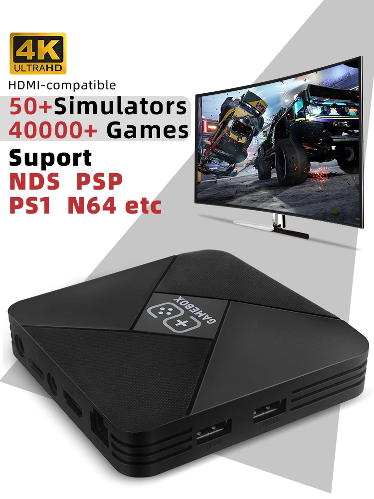 DATA FROG Retro Video Game Console 4K HDMI-Compatible TV Game Stick Android TV Box 50+ Emulators 40000+ Game For PS1/PSP/GBA/N64 DATA FROG Retro Video Game Console 4K HDMI-Compatible TV Game Stick Android TV Box 50+ Emulators 40000+ Game For PS1/PSP/GBA/N64