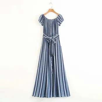 2020 Women Summer Short Sleeve Button Down Striped Loose Long Maxi Evening Party Dress
2020 Women Summer Short Sleeve Button Down Striped Loose Long Maxi Evening Party Dress