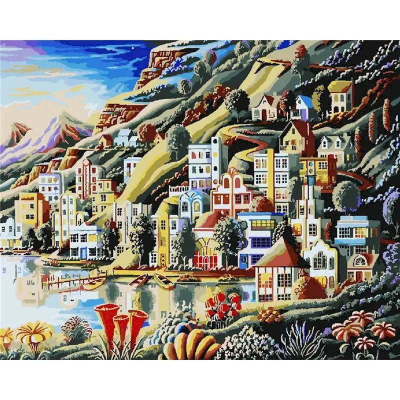 GATYZTORY Frame Diy Painting By Numbers Seaside House Paint By Number Landscape Handpainted Gift Wall Artwork Decor Frame
GATYZTORY Frame Diy Painting By Numbers Seaside House Paint By Number Landscape Handpainted Gift Wall Artwork Decor Frame