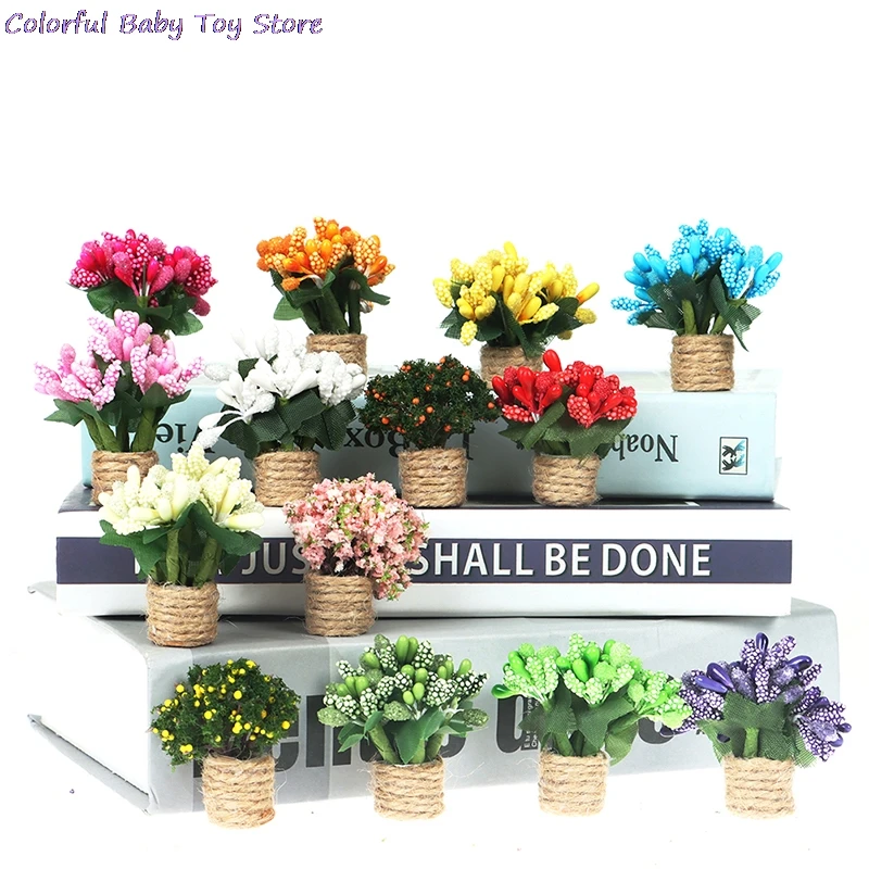 Mini Flower Potted For Green Plant In Pot Simulation Potted Plants 1:12 Dollhouse Miniature Doll House Furniture Home Decoration
Mini Flower Potted For Green Plant In Pot Simulation Potted Plants 1:12 Dollhouse Miniature Doll House Furniture Home Decoration