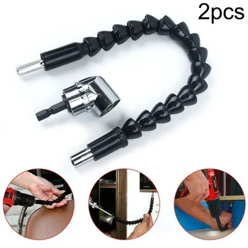 2pcs Right Angle Drill Shaft Kit Extension Screwdriver Bit Holder Electric Attachment Home Repair Power Tools
2pcs Right Angle Drill Shaft Kit Extension Screwdriver Bit Holder Electric Attachment Home Repair Power Tools