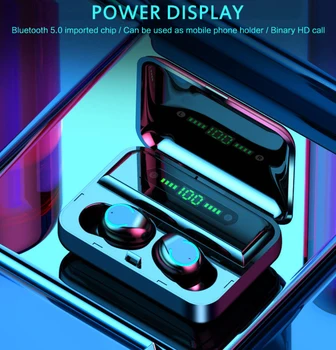 2 Colors Wireless Earphone Bluetooth V5.0 F9 TWS Wireless Bluetooth LED Display Headsets Microphone For Xiaomi Huawei Samsung
2 Colors Wireless Earphone Bluetooth V5.0 F9 TWS Wireless Bluetooth LED Display Headsets Microphone For Xiaomi Huawei Samsung