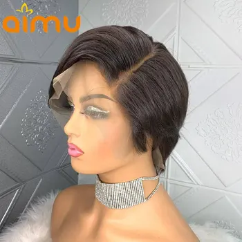 Pixie Cut Wig 13x4 Lace Front Human Hair Wigs Short Straight Glueless Closure Wig Pre Plucked Natural Hairline Brazilian Remy
Pixie Cut Wig 13x4 Lace Front Human Hair Wigs Short Straight Glueless Closure Wig Pre Plucked Natural Hairline Brazilian Remy