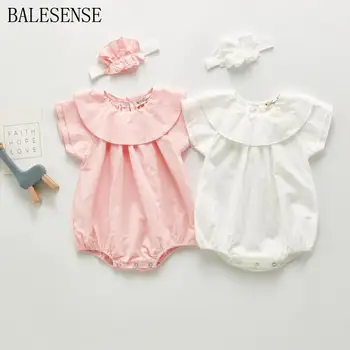 Baby Girls Clothes Summer 2020 Headband +Peter Pan Collar Ruffles Romper 2 Pieces Girls Set New Born Girl Clothes Baby Costume
Baby Girls Clothes Summer 2020 Headband +Peter Pan Collar Ruffles Romper 2 Pieces Girls Set New Born Girl Clothes Baby Costume