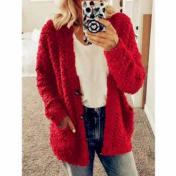 Fashion Coat Female Winter Women Woolen Coat Jacket Casual Female Clothing Sweatshirt Single Breasted Casual Knit suit
Fashion Coat Female Winter Women Woolen Coat Jacket Casual Female Clothing Sweatshirt Single Breasted Casual Knit suit