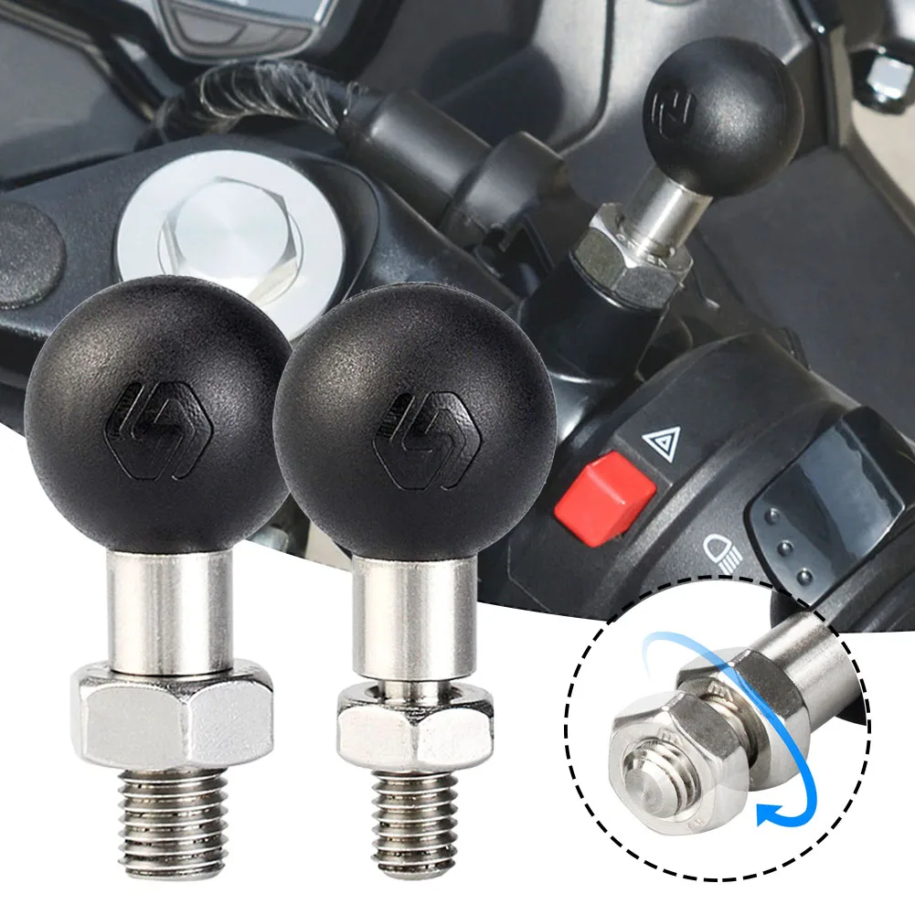 M8 M10 Motorcycle Handlebar Rail Mount Ball Mount Base Adapter 25mm Ball Head Screw On Mount for Action Camera Phone Holder
M8 M10 Motorcycle Handlebar Rail Mount Ball Mount Base Adapter 25mm Ball Head Screw On Mount for Action Camera Phone Holder