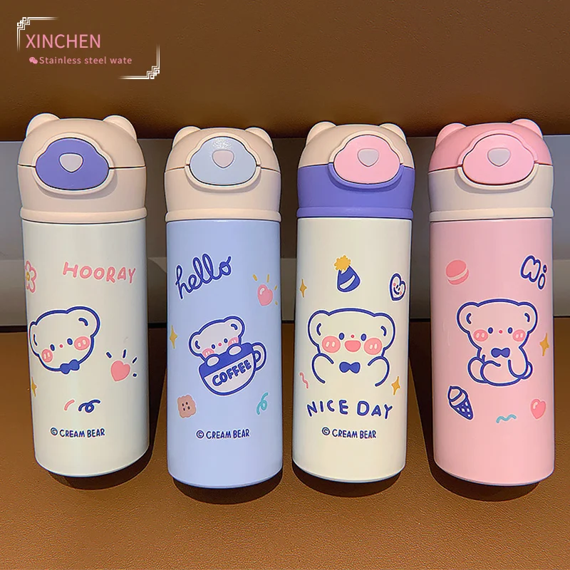 XINCHEN 420Ml New Double Wall Tumbler Stainless Steel Thermos Flask With Straws Studded Tumbler And Cute Thermos Water Bottle
XINCHEN 420Ml New Double Wall Tumbler Stainless Steel Thermos Flask With Straws Studded Tumbler And Cute Thermos Water Bottle