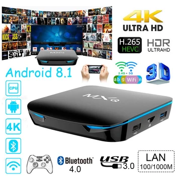 MXQ Smart Tv Box Android 8.1 4GB 32GB S905X2 LAN 100/1000M Bluetooth4.2 Wireless 2T2R HDMI 2.1 KODI18.0 Set Top Box
MXQ Smart Tv Box Android 8.1 4GB 32GB S905X2 LAN 100/1000M Bluetooth4.2 Wireless 2T2R HDMI 2.1 KODI18.0 Set Top Box