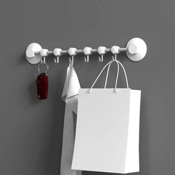 Sliding Hook Plastic Suction Cup Bathroom Towel 6 Even Hook Kitchen Cooking Tool Storage Rack Household Hook
Sliding Hook Plastic Suction Cup Bathroom Towel 6 Even Hook Kitchen Cooking Tool Storage Rack Household Hook