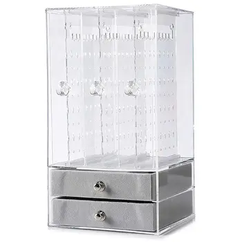 Jewelry Box Transparent Jewelry Storage Box Necklace Earrings, Bracelet Hook Acrylic Display Stand Storage Box
Jewelry Box Transparent Jewelry Storage Box Necklace Earrings, Bracelet Hook Acrylic Display Stand Storage Box