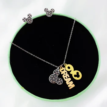 cartoon doll accessories Mouse women pendant titanium steel necklace female wild jewelry Wholesale
cartoon doll accessories Mouse women pendant titanium steel necklace female wild jewelry Wholesale